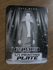 2026 Leaf Metal Pop Century Paul Rudd #1/1 Black Printing Plate