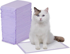 Amazon Basics Cat Litters Pee Pads, 40 Count, Universal Fit for Litter Box, Odor