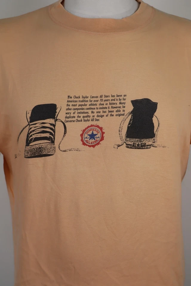 Converse All Star Camiseta Hombre Talla L T-Shirt Casual Vintage Algodón - Imagen 2 de 4