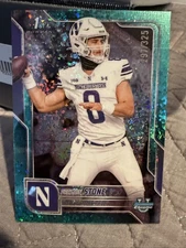 PRESTON STONE 2025 Bowman Chrome U University 1st Aqua Mini Diamond /325 