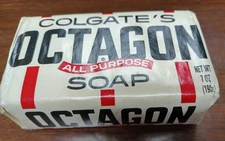 NEW Vintage Antique Colgate's Octagon All-Purpose Large Soap 7 oz Unopen