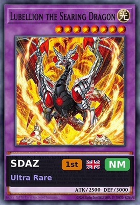 Lubellion the Searing Dragon SDAZ-042 1st Edition NM EN Yu-Gi-Oh