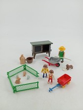 Playmobil Ferme Ensemble Clapier Figurines Animaux Accessoires
