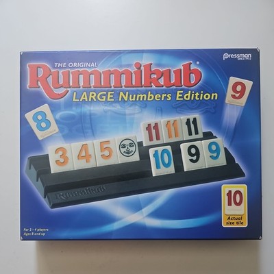 Pressman Rummikub Large Number Edition Game 2-4 Players Complete