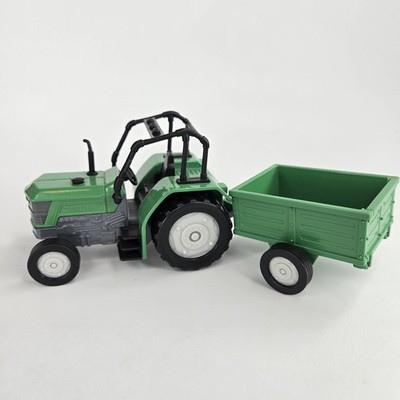 Micro Farm Tractor Toy Car Lights Sounds Movable Parts, Driven by Battat