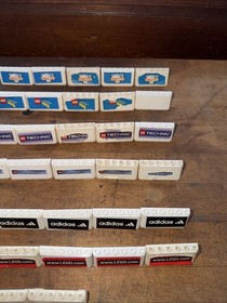 LEGO Lot Of 42 2x6x2 Windscreens With Advertising City Soccer NBA Used