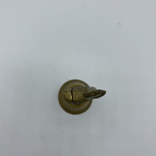 Brass Peahen Decorative Animal Figure Tableware Peafowl Statue. Card Holder Vtg - Picture 5 of 5