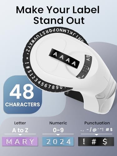 Embossing Label Maker Machine, Vintage Label Maker Label Maker with Color Tapes - Picture 3 of 7