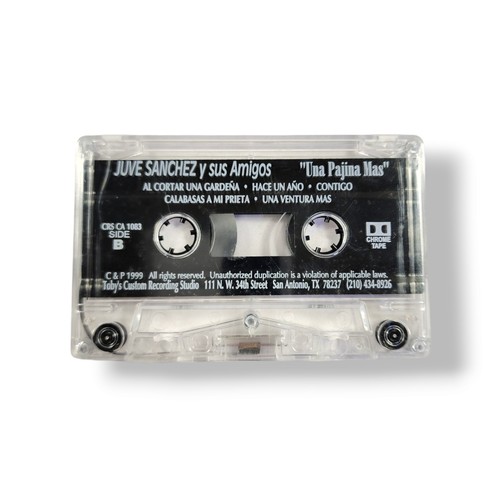 JUVE SANCHEZ Y SUS AMIGOS "Una Pagina Mas" Vintage 1999 Cassette Tape - Picture 5 of 5