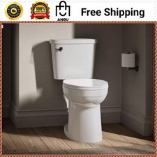 KOHLER Joist 2-Piece Complete Solution 1.28 GPF Elongated Toilet with Seat
