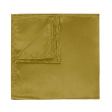 Herren Einsteckt&uuml;cher Hankie 6er Pack Satin Uni 8,6" x 8,6", Gold