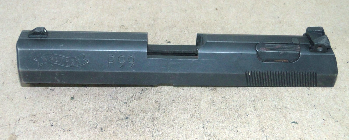 【開封品・ジャンク扱い】P99 WALTHER FIXED SLIDE ガスガン Walther P99 SW99 Slide, Complete w/ Front Sight, Firing Pin