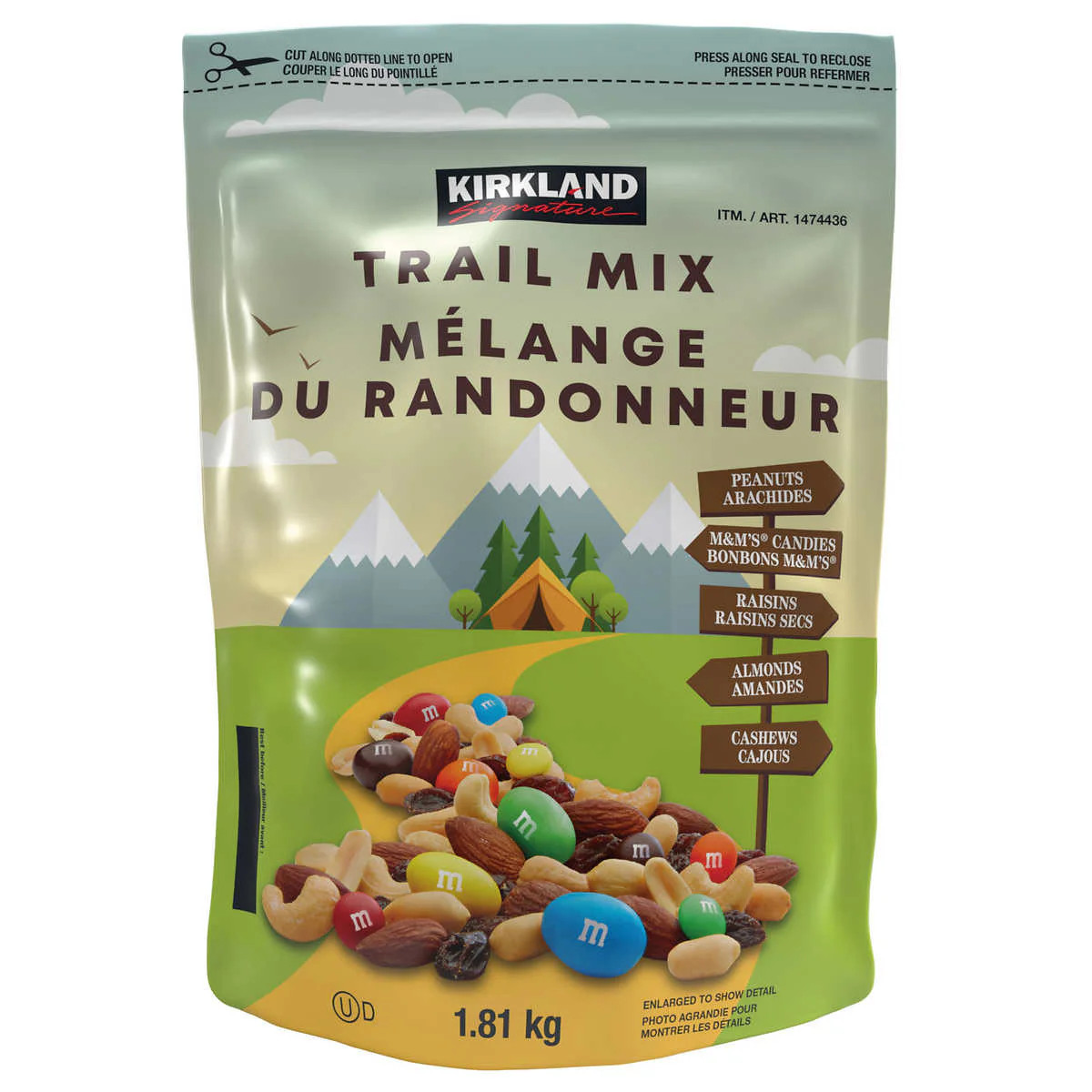 Kirkland Trail Mix, Peanuts, M & M Candies, 1.36kg/3 lb | eBay
