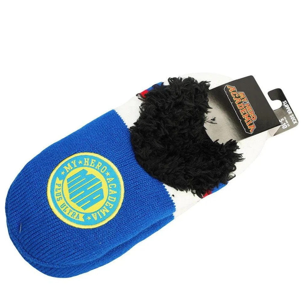 My Hero Academia - MHA "Plus Ultra" Fuzzy Footie Slipper Socks - Bioworld - Image 4 of 4
