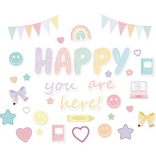Back to School Bulletin Board Decorations, Happy You are Here Pastel