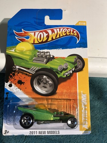 Hot Wheels 2011 New Models #27 Astro Funk Green w/ SKs & 5SPs -h6