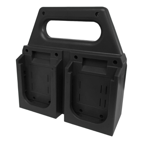 Battery Rack Black Lightweight Convenient Sturdy Handheld for 18V Battery - Picture 6 of 6