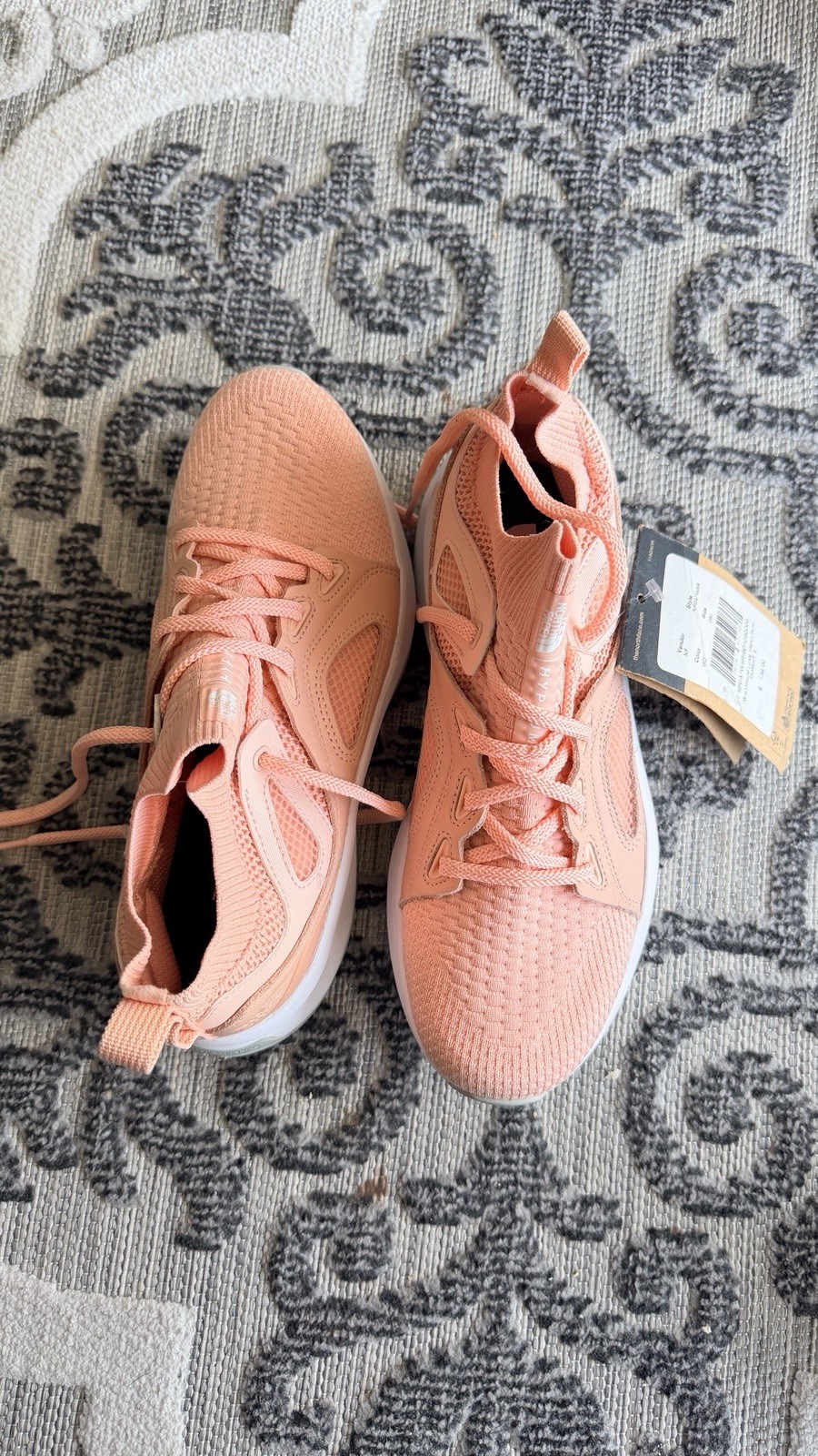The North Face Hypnum Luxe Peach White Mesh Low Top Women's 