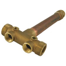 CAMPBELL FTX4-3LF Well Water Tank Fitting,Tee,Brass 4YFA9