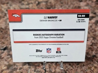 天翔ける竜の蹄　Ricardo α Special Edition 2025 Magenta Refractor Topps Chrome RJ Harvey Auto /399 Denver