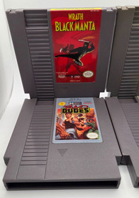 NES Action Bundle Bad Dudes Black Manta Karate Champ Bayou Billy Tested