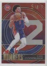 2021-22 Panini Select Select Numbers Red Prizm Cade Cunningham #40 0v3g