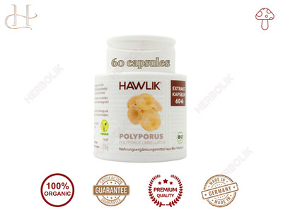 Hawlik Polyporus 60 Capsules   Kidney Function, Detox Support & Lymphatic Health