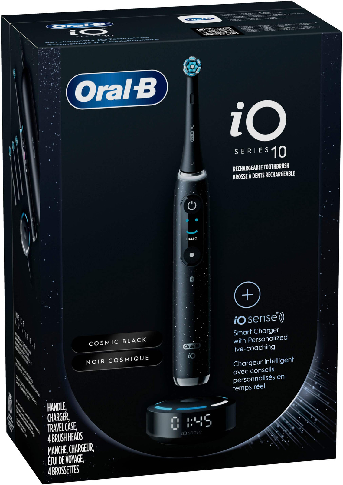 Перезаряжаемая электрическая зубная щетка Oral-B - iO серии 10 - Черный