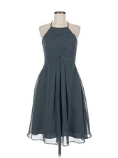 Azazie Women Gray Cocktail Dress 8