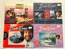 Lot of 4 Bob Ross The Joy of Painting Books Vol. 20, 21, 22, 23