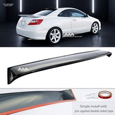 For 06-11 Honda Civic Coupe Rear Window Roof Vent Visor Spoiler Wing Acrylic