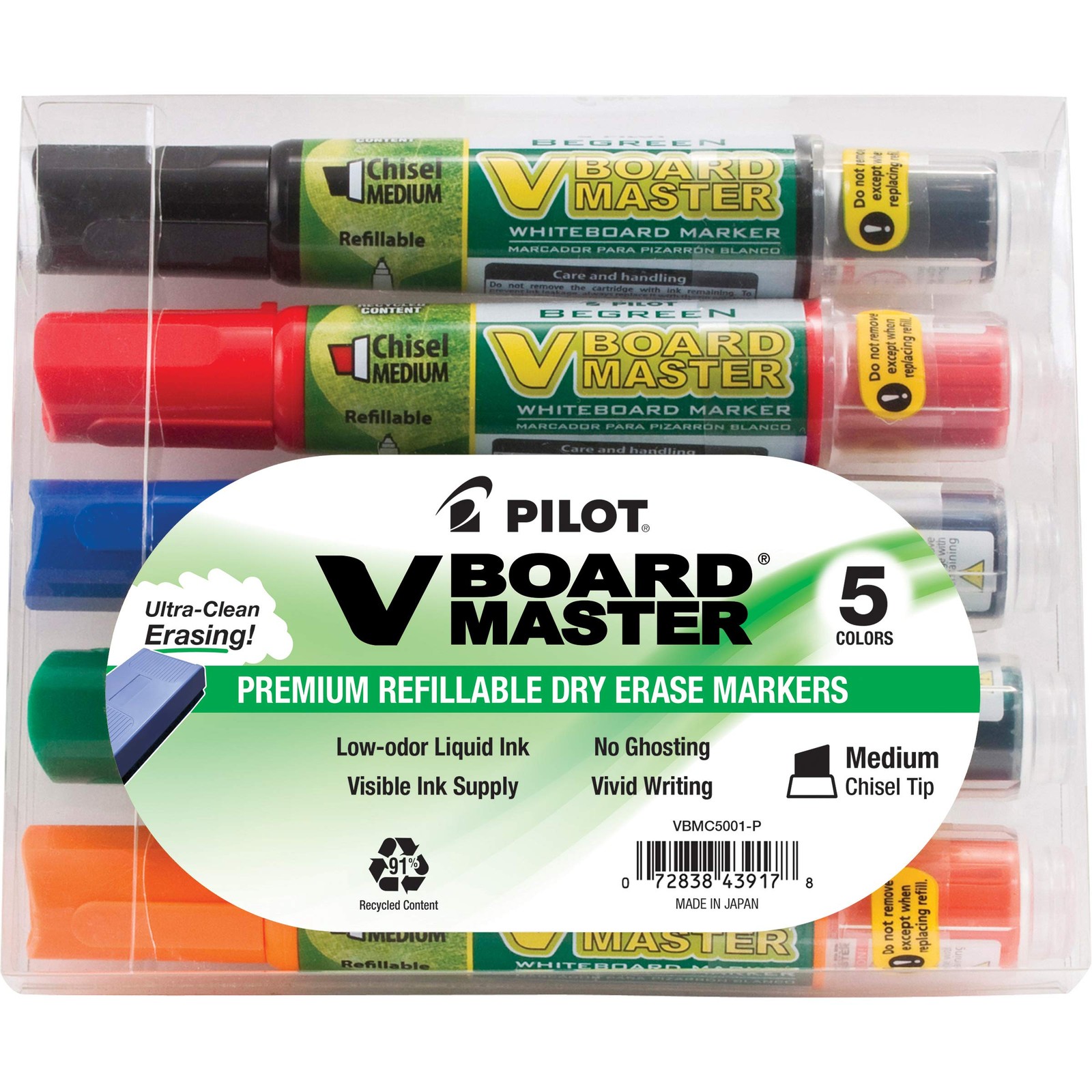 Pilot V Board Master Dry Erase Marker Refills Assorted Color