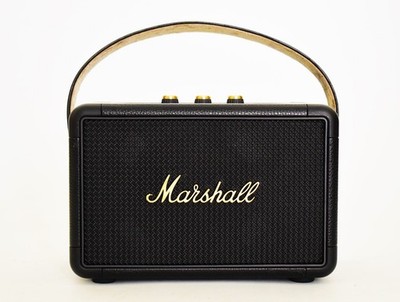 Marshall Kilburn II Portable Black Bluetooth Speaker - Black & Brass