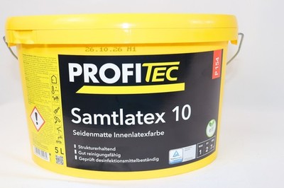 PROFITEC Samtlatex 10 5L (Innenlatexfarbe, Seidenmatt) P154