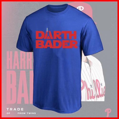 ¡¡LIMITADO!! Harrison Bader: Darth Bader Philly Philadelphia Phillie 2025 para fans - Imagen 2 de 11