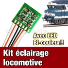 5005/10# Bi Color LED Analog Locomotive Lighting Kit - Jouef, Roco, Lima