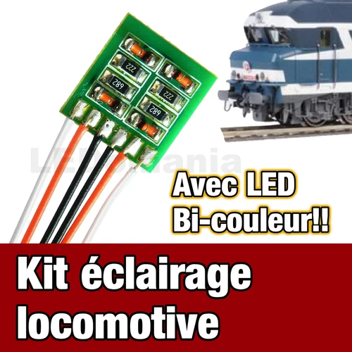 5005/1# Bi Color LED Analog Locomotive Lighting Kit - Jouef, Roco, Lima