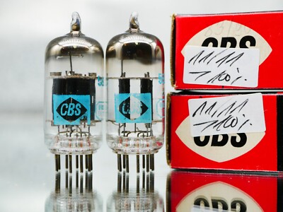 matched pair 5814-A Black Plate CBS D-Getter Röhre Tube NEW in Box Holy Grail