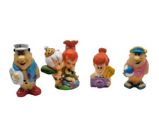 Vintage Lot 4 Flintstones figurines Hanna Barbera Toys