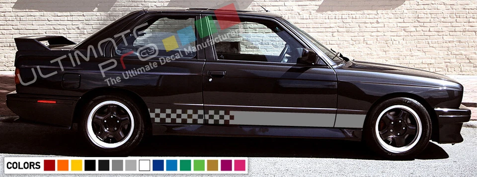 Наклейка наклейка полоски набор совместим с BMW M3 3 серии E30 Turbo фары кромки - Изображение 4 из 4