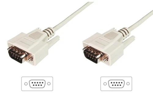 👉 D-Sub-Kabel 9pol Stecker (m) auf 9pol Stecker (m) 1:1 2m Sub-D-Kabel ASS
