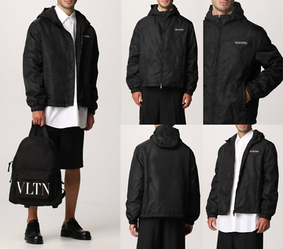 VALENTINO Hooded Jacket Wind Parka Coat Mantel Jacke Blouson Bomber Unisex New L