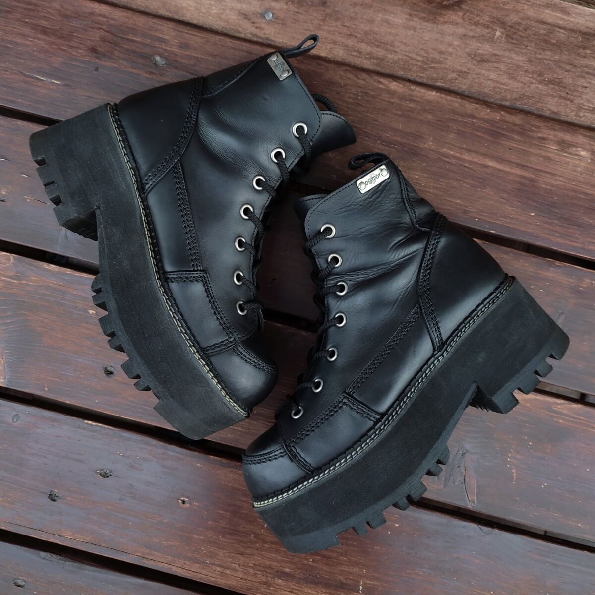 Destroy 90s Y2K Chunky Platform Boots US 11 EU 41 Lace Up Destroy 90s Y2K Chunky Platform Boots US 11 EU 41 Lace Up