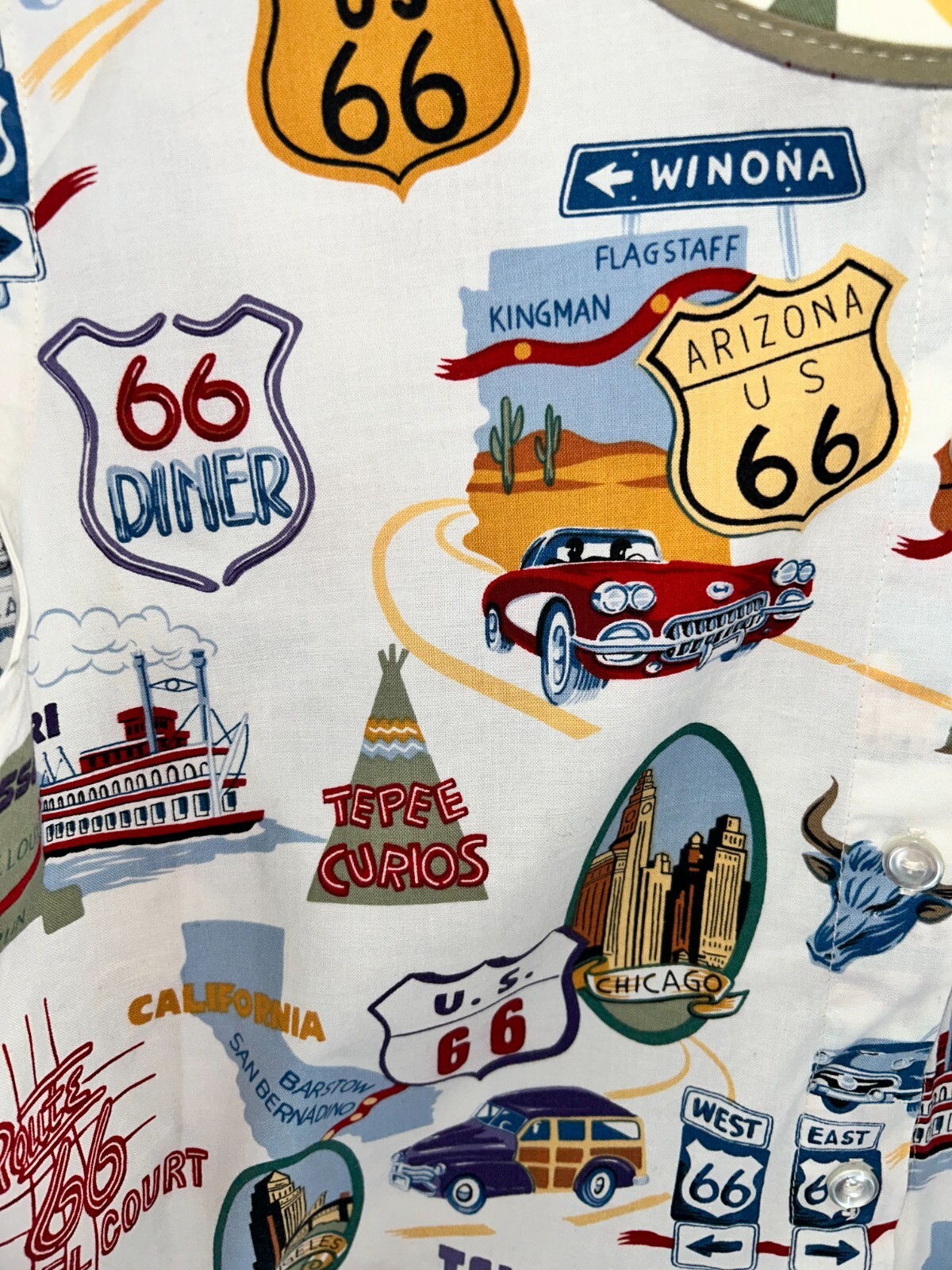 Women's Unbranded Vintage Route 66 Sleeveless Box… - image 6
