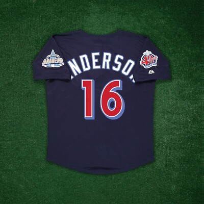 Garret Anderson 2000 Anaheim Angels Men's Home/Road/Alt Jersey w/ 40th Patch