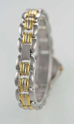 Pulsar Mujer Reloj Inoxidable Plata Oro Fecha Agua Resistente 50m Blanco Cuarzo - Imagen 3 de 3