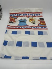Vintage 1970s Sesame Street Pillowcase Standard Size Big Bird Bert Cookie Monst