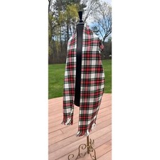 Shawl Scarf Stewart Clan Dress Plaid A Lochcarron Product NIB 1970's
