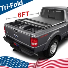 Bed Cover Soft Tri-Fold Tonneau Cover for 1983-2011 Ranger Fleetside 6FT