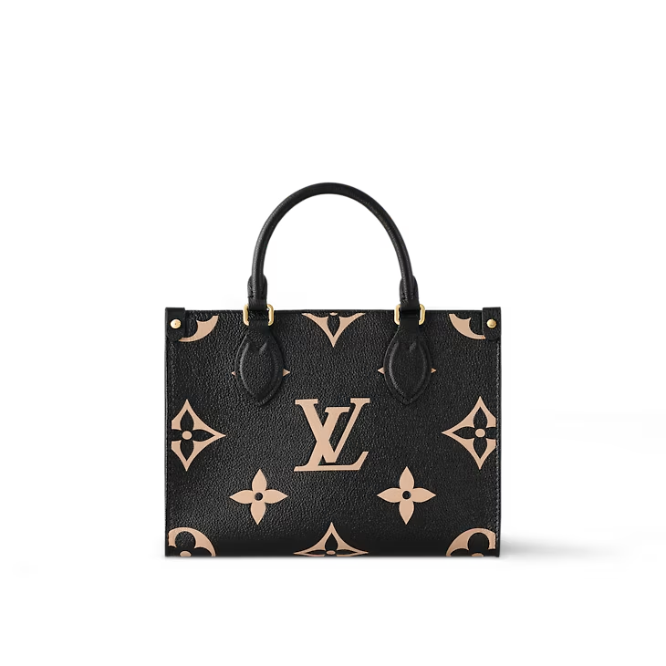 Louis Vuitton OnTheGo Red Interior Tote PM Black Leather for Louis Vuitton OnTheGo Red Interior Tote PM Black Leather for